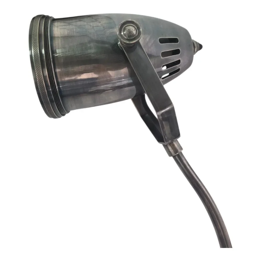 Pottery Barn Marina Task Clip Lamp Industrial Desk Clamp Light Brushed Nickel